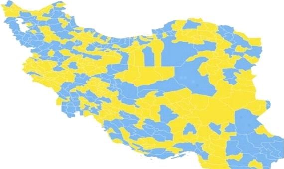 رنگ آبی به نقشه کرونایی خراسان شمالی رسید