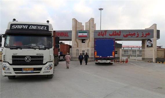 ترددهای تجاری در پایانه مرزی لطف آباد خراسان رضوی 25 درصد افزایش یافت