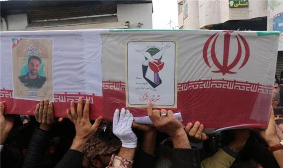 تشییع باشکوه شهید امنیت «ستوان دوم پاسدار محمد گودرزی شهرکی» در بام ایران