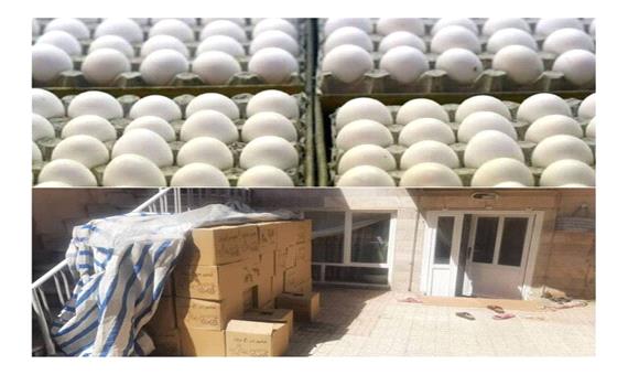 توقیف حدود 2 تن تخم مرغ در یک منزل مسکونی در پنج تن مشهد