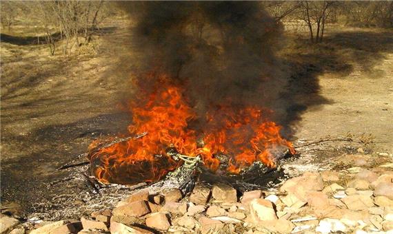 سوزاندن لاستیک خودرو سلامت روستاییان بجنورد را تهدید می‌کند