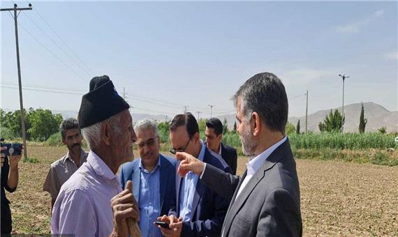 دیدار وزیر جهاد کشاورزی با کشاورزان حصار و گرمه‌خان