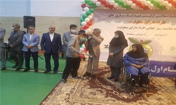 درخشش معلولان منطقه 13 در مسابقات ورزشی شهر تهران