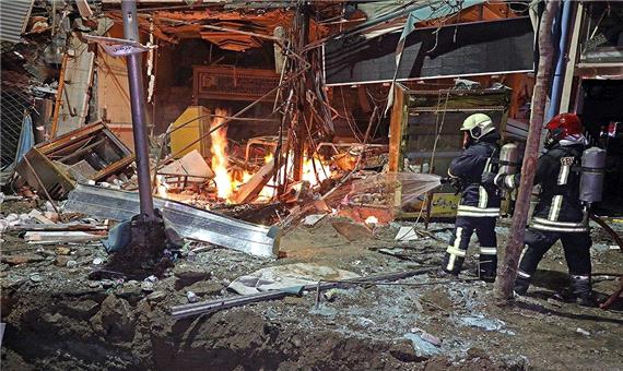 وضعیت میدان طبرسی مشهد بعد از انفجار گاز
