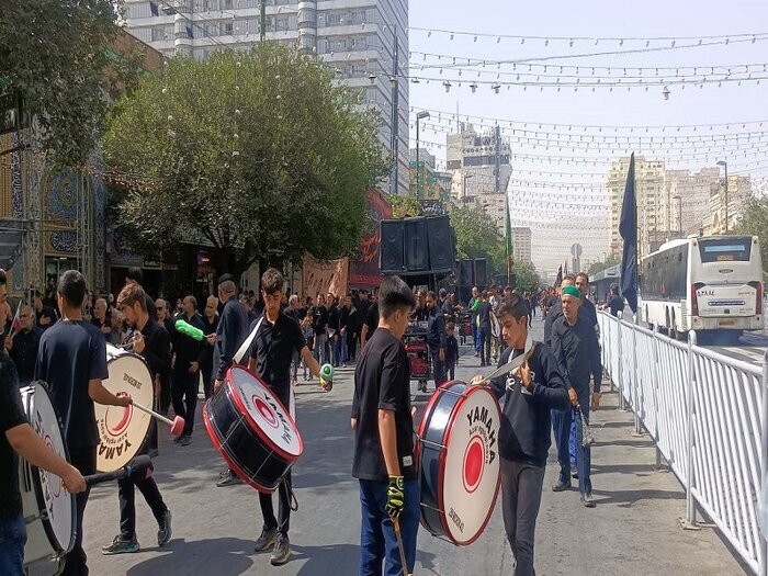 راهپیمایی جاماندگان اربعین در مشهدالرضا