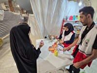 خدمت‌رسانی شبانه‌روزی هلال‌احمر خراسان جنوبی در کاظمین