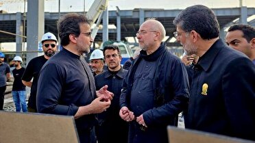 بازدید رئیس مجلس از طرح‌های عمرانی حرم رضوی