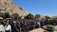 خاکسپاری شهید حادثه تروریستی ایرانشهر در کوهسرخ