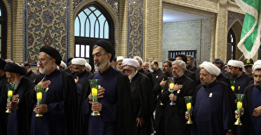 برگزاری آیین شام غریبان شهادت امام رضا (ع) در حرم رضوی