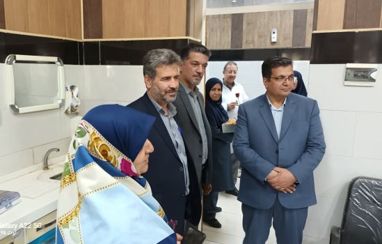 بازدید معاون پژوهش، برنامه‌ریزی و توسعه منابع آموزش و پرورش خراسان رضوی از درمانگاه فرهنگیان مشهد به مناسبت روز پزشک