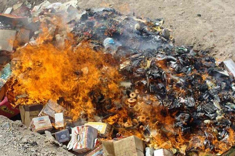 معدوم‌سازی بیش از ۱۱ هزار کیلوگرم مواد غذایی فاسد در دهه آخر صفر