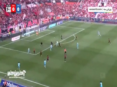 خلاصه بازی بایرلورکوزن ۱ - هوفنهایم ۲