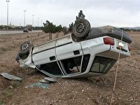 ۲ فوتی و یک مصدوم بر اثر واژگونی سواری پراید