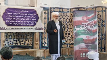 مولوی اهل سنت: اتحاد شیعه و سنی، عامل پیروزی در دفاع مقدس ۱۲ روزه