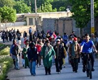 پیاده روی بزرگ خانوادگی؛ جلوه وحدت در مرکز خراسان شمالی