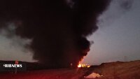 حریق تانکر سوخت در شهرستان فردوس