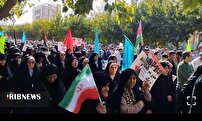 راهپیمایی بشارت نصر در بجنورد