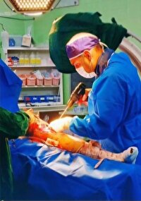 انجام موفقیت آمیز عمل جراحی زانو در بردسکن