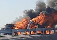 جان باختن ۳ نفر در تصادف محور تربت حیدریه - رشتخوار
