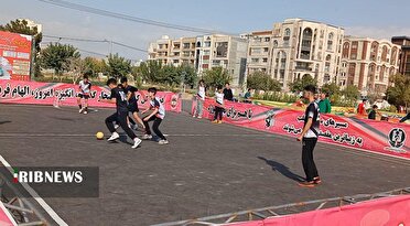 برگزاری مسابقات گل کوچک خیابانی بجنورد