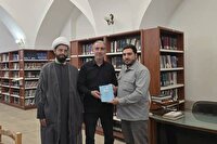 اهدای مجله «تراث رضوی» به کتابخانه مسجد کبود ایروان ارمنستان