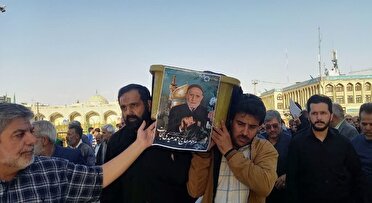 تشییع پیکر پدر شهیدان «سعیدی نجات» در مشهد
