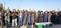 تشییع و خاکسپاری جانباز شهید در بجستان
