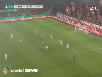 خیلی سریع جبران کردند؛ گل اول بایرن مونیخ توسط دیاز در دقیقه ۳۶