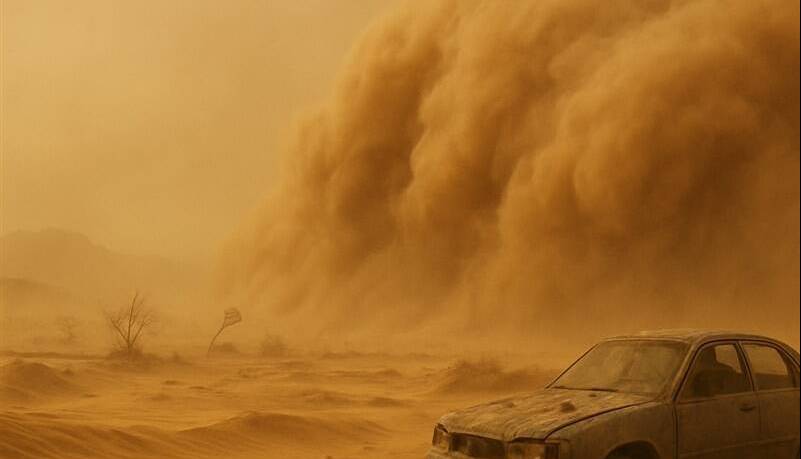 هشدار نارنجی طوفان شن در ۴ استان