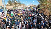 راهپیمایی پرشور ۱۳ آبان در شهرهای خراسان رضوی