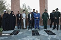 استاندار خراسان شمالی به مقام رفیع شهیدان روستای کلات ادای احترام کرد