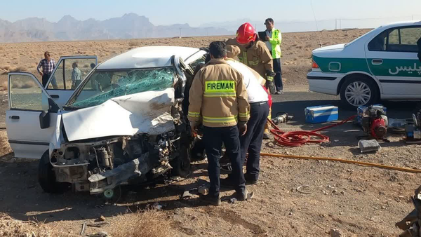 دو فوتی بر اثر تصادف رخ به رخ در جاده‌های بردسکن