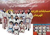 کسب ۱۰ مدال رنگارنگ دختران کاراته‌کار خوشاب در مسابقات کشوری