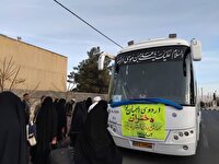 اعزام کاروان دانش‌آموزی صالح‌آباد به مناطق عملیاتی جنوب کشور