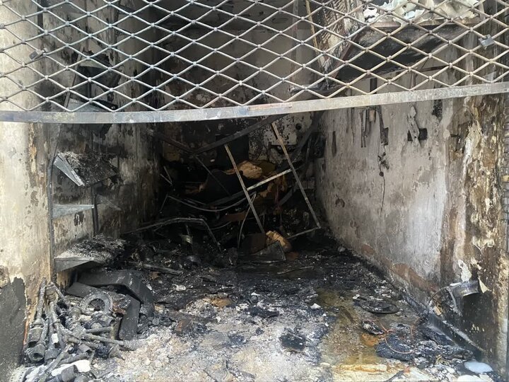 آتش سوزی در خیابان کوشش مشهد مهار شد