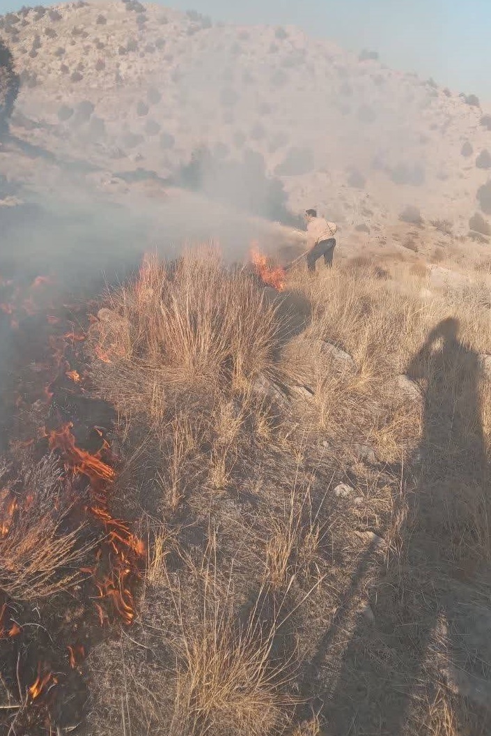 سوختن بیش از ۳۵ هکتار از منطقه حفاظت‌شده قرچقه قوچان