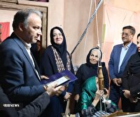 روستای روئین اسفراین روستای ملی چادرشب‌بافی شد