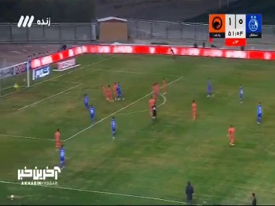 واکنش خوب دروازه بان پادیاب رو دو شوت رضاییان و منیرالحدادی