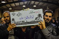 تشییع پیکر مطهر شهید گمنام در رباط سنگ تربت حیدریه