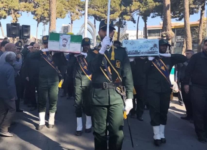 تشییع دو شهید در تربت حیدریه