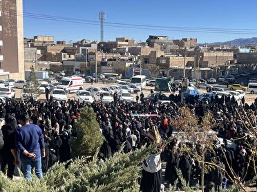 خاکسپاری دو لاله فاطمی  در بیرجند