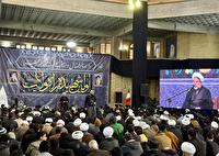 عزاداری طلاب و علمای حوزه علمیه در مشهد