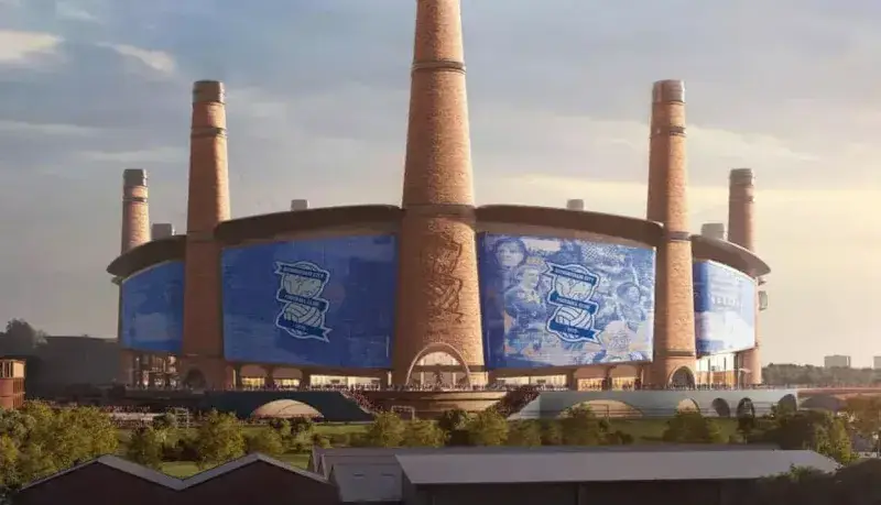 عجیب‌ترین استادیوم جهان؛ دودکش‌های ۱۲ گانه