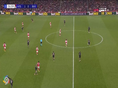 پاس دیدنی کیمیش و گنبری؛ گل اول بایرن مونیخ توسط کارل در دقیقه ۳۲