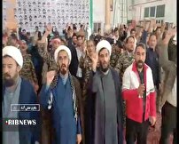 نمایش اقتدار بسیجیان در شهرستان‌های استان