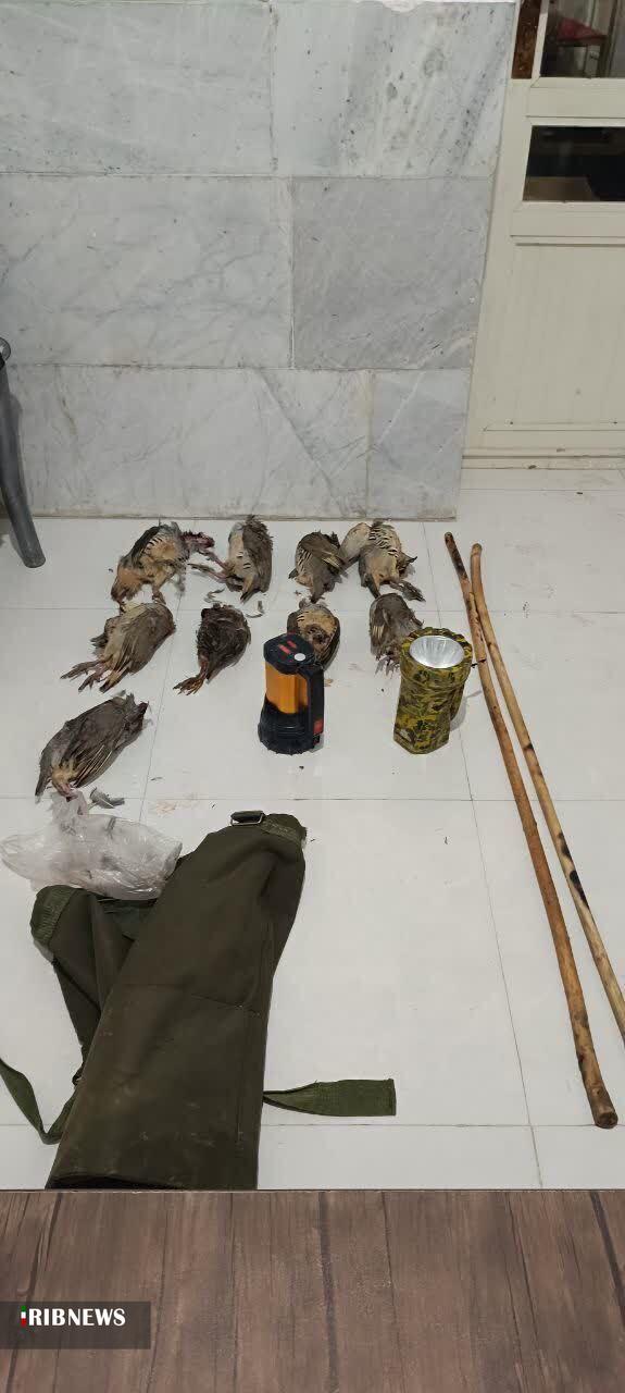 دو شکارچی کبک در نقطه صفر مرزی سملقان دستگیر شدند