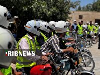 توزیع ۵۰۰ عدد کلاه ایمنی بین راکبان موتورسیکلت در خراسان شمالی