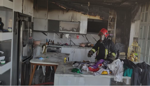 حریق یک منزل ویلایی در منطقه آوینی مشهد مهار شد