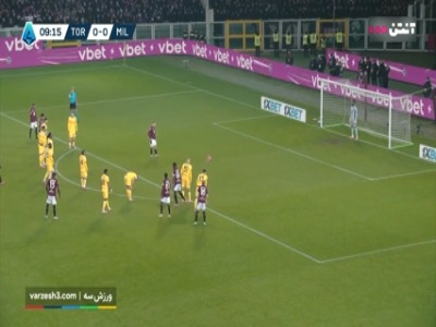 گل اول تورینو به میلان (ولاشیچ)