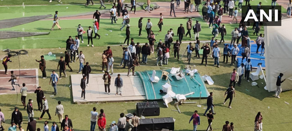 هرج و مرج در ورزشگاه میزبان لیونل مسی